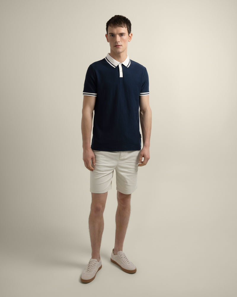 Anders - Geometric Jacquard Polo Shirt