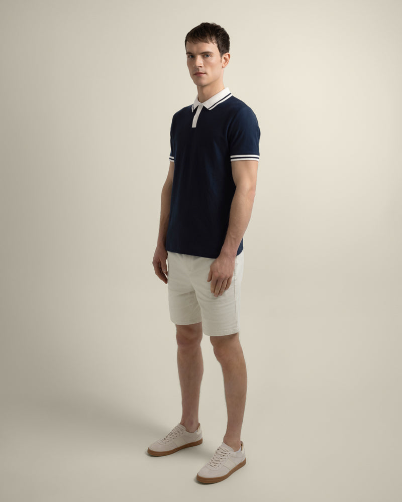 Anders - Geometric Jacquard Polo Shirt