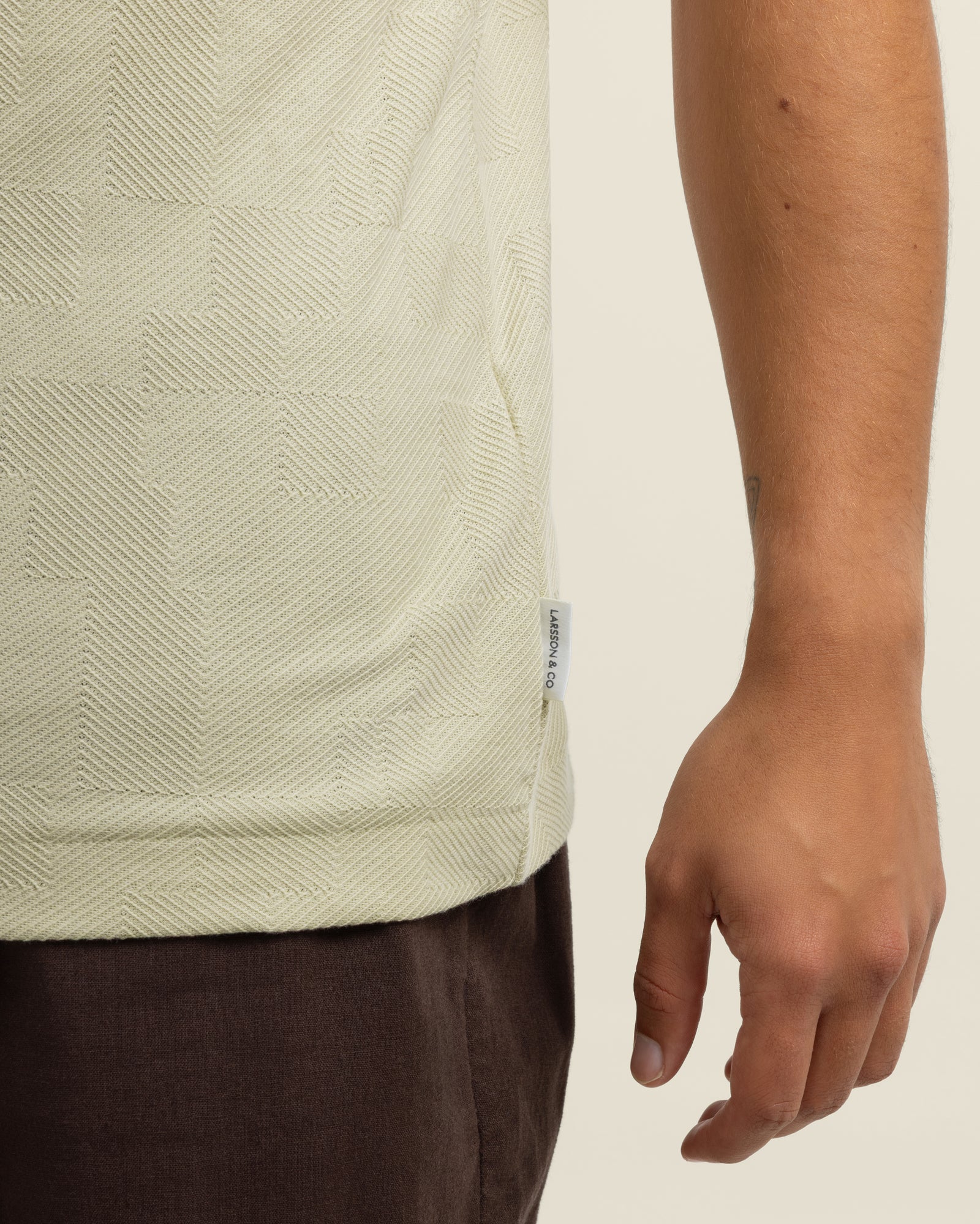 Anders - Geometric Jacquard Polo Shirt