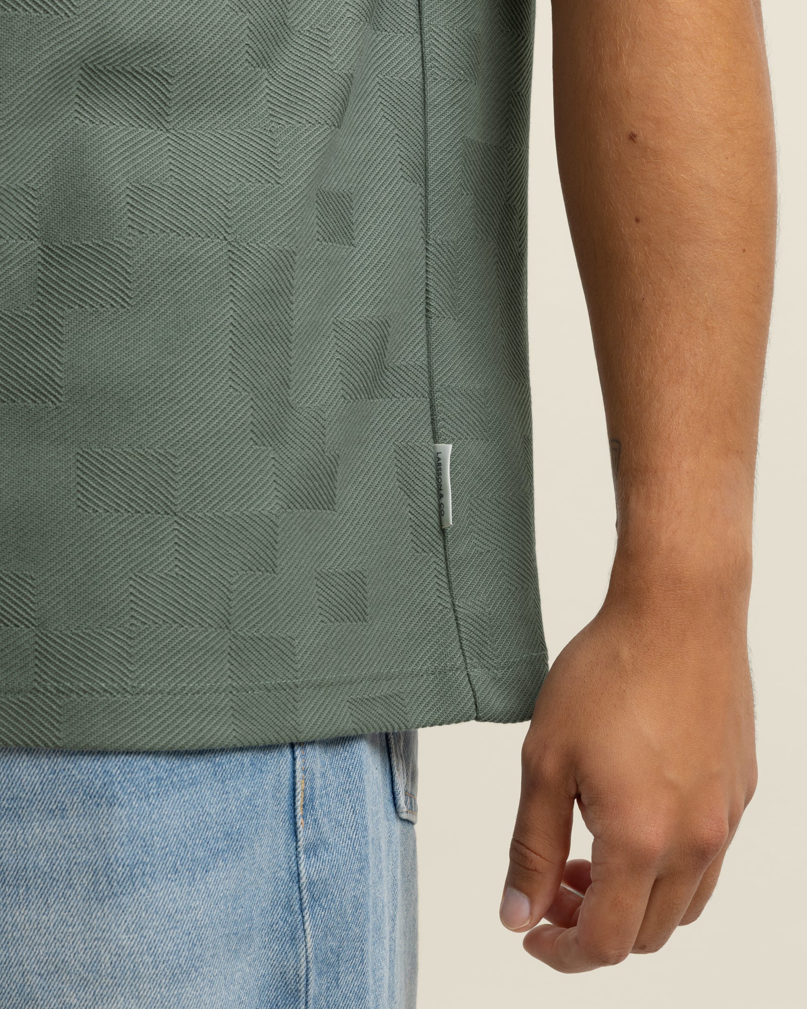 Anders - Geometric Jacquard Polo Shirt