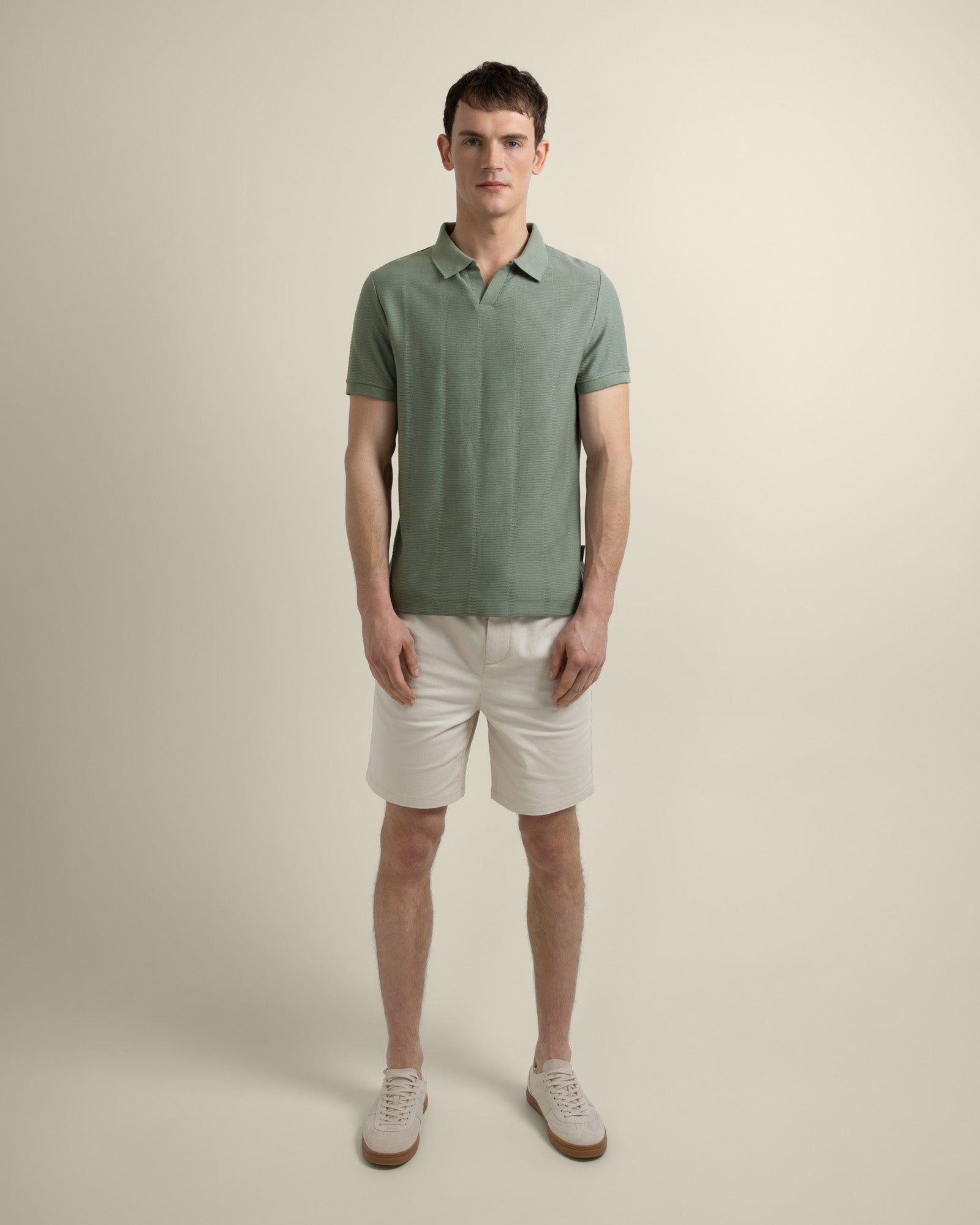 Arne - Stripe Textured Polo Shirt