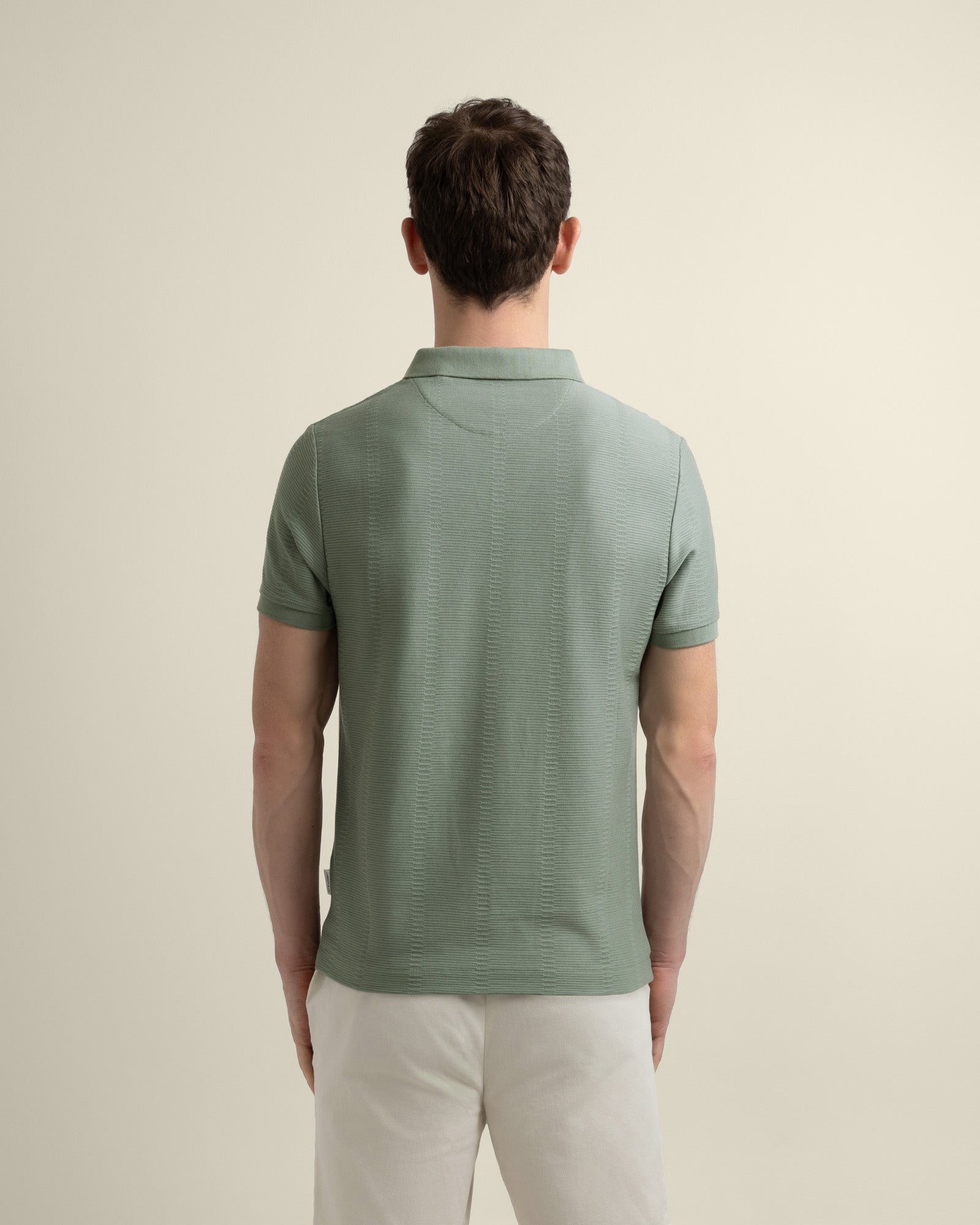 Arne - Stripe Textured Polo Shirt