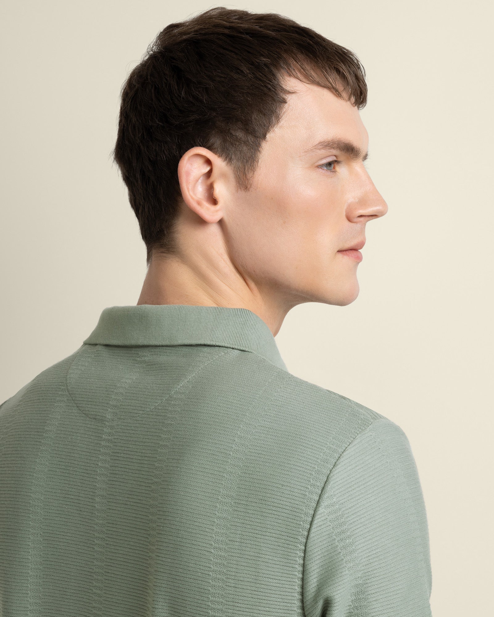 Arne - Stripe Textured Polo Shirt