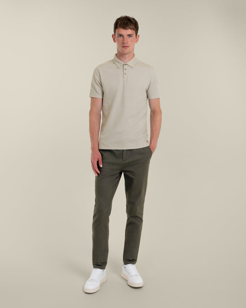 Per - Jacquard Textured Polo Shirt