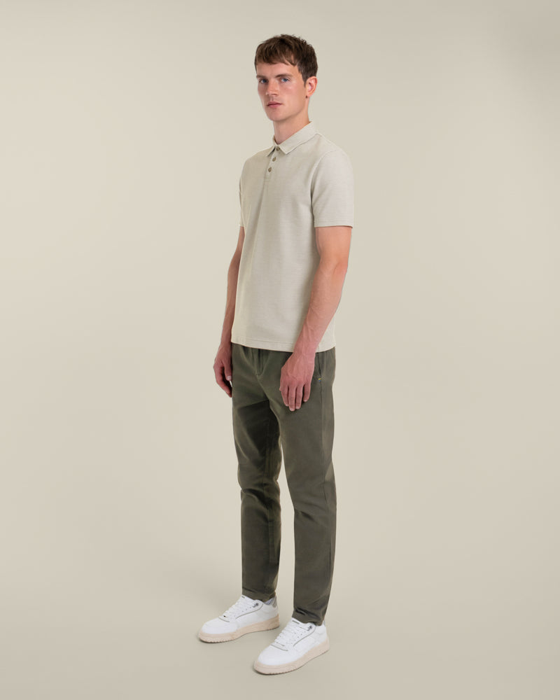 Per - Jacquard Textured Polo Shirt