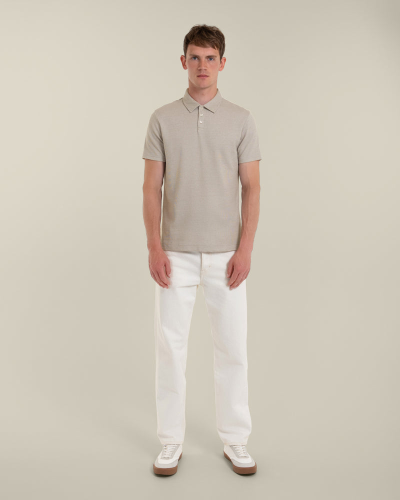 Per - Jacquard Textured Polo Shirt