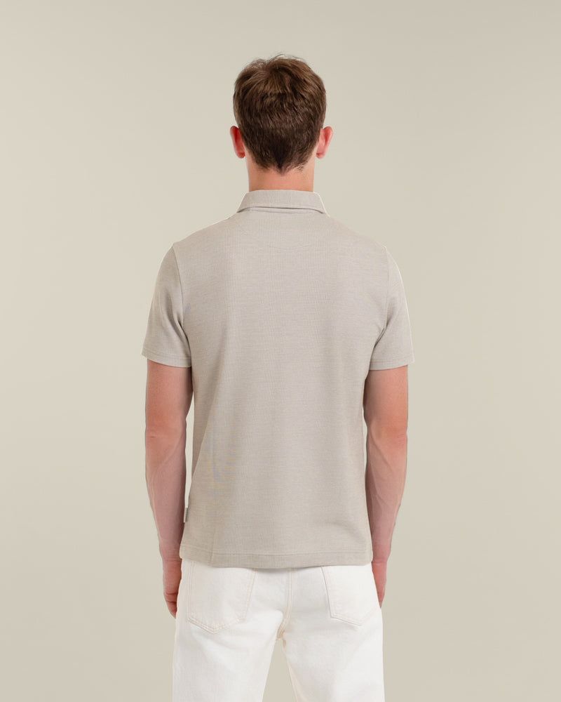 Per - Jacquard Textured Polo Shirt