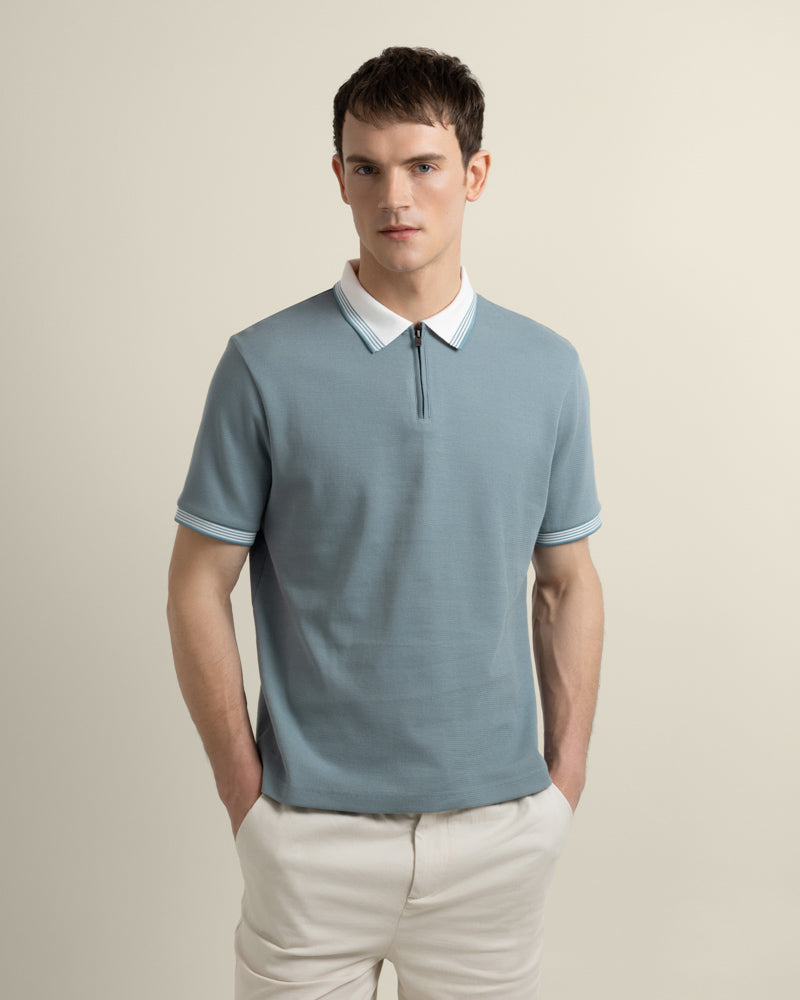 Nilsson - Contrast Rib Polo Shirt