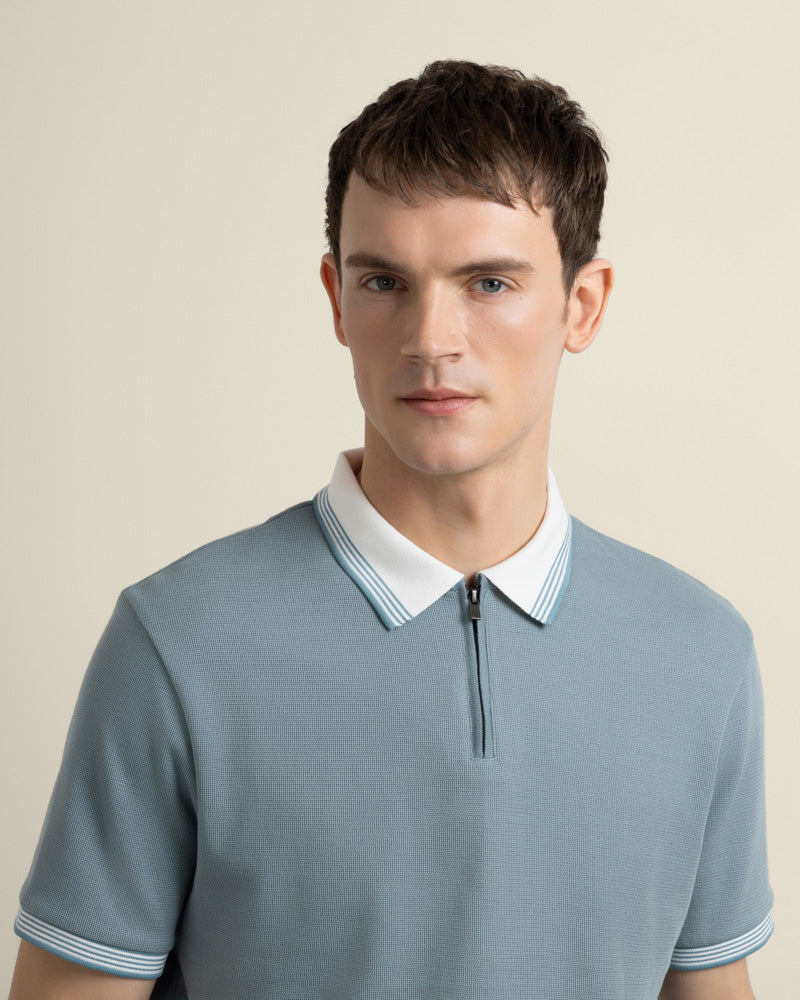 Nilsson - Contrast Rib Polo Shirt