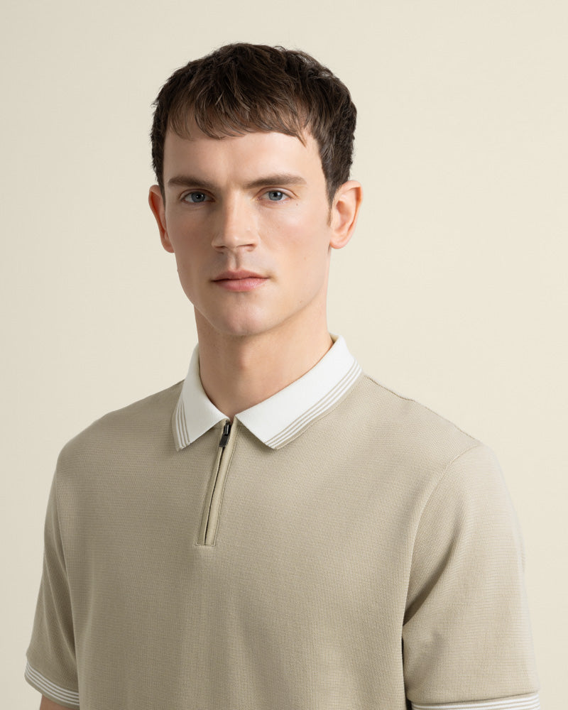 Nilsson - Contrast Rib Polo Shirt