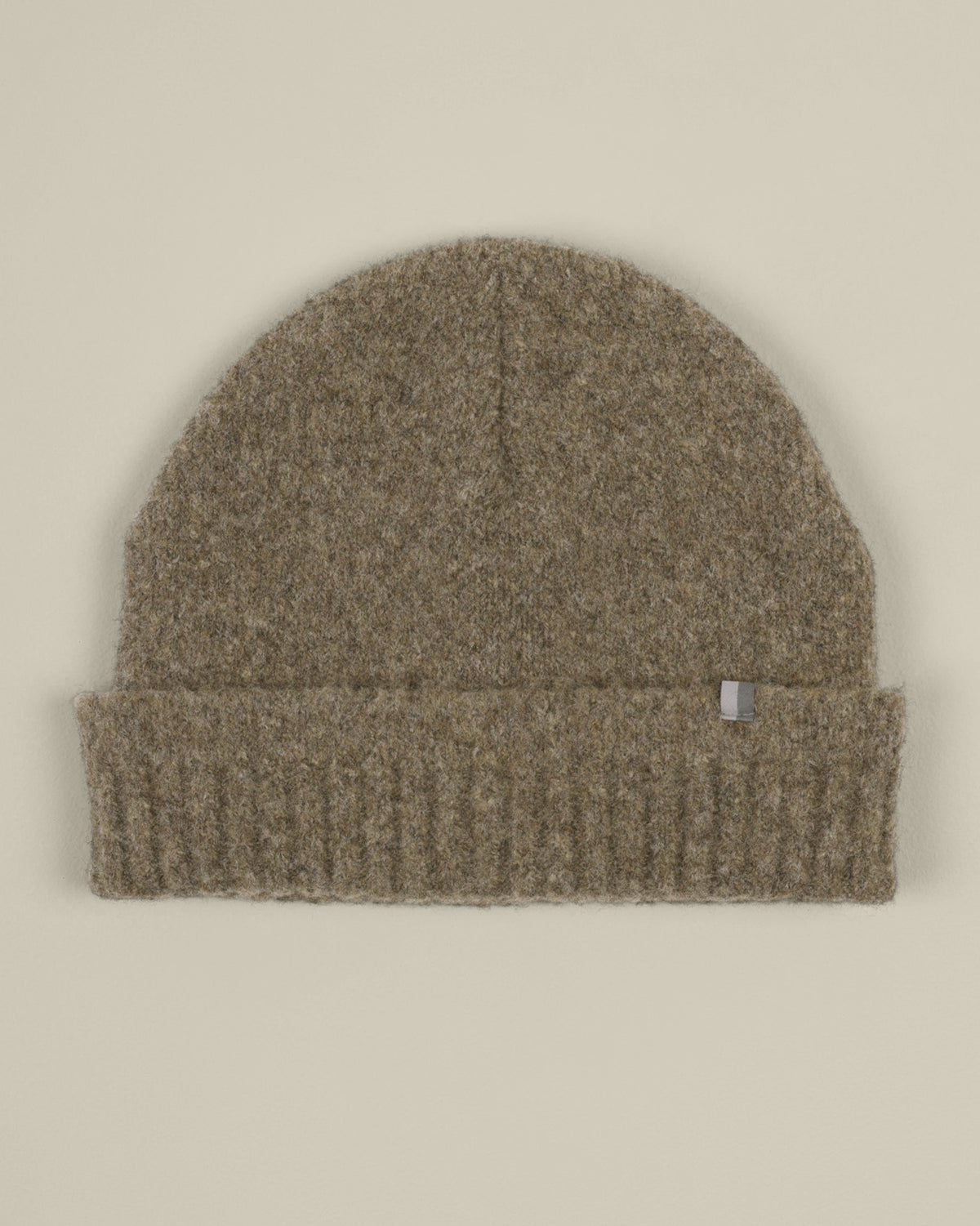 Folke – Stone Panel Knit Beanie &amp; Scarf Set