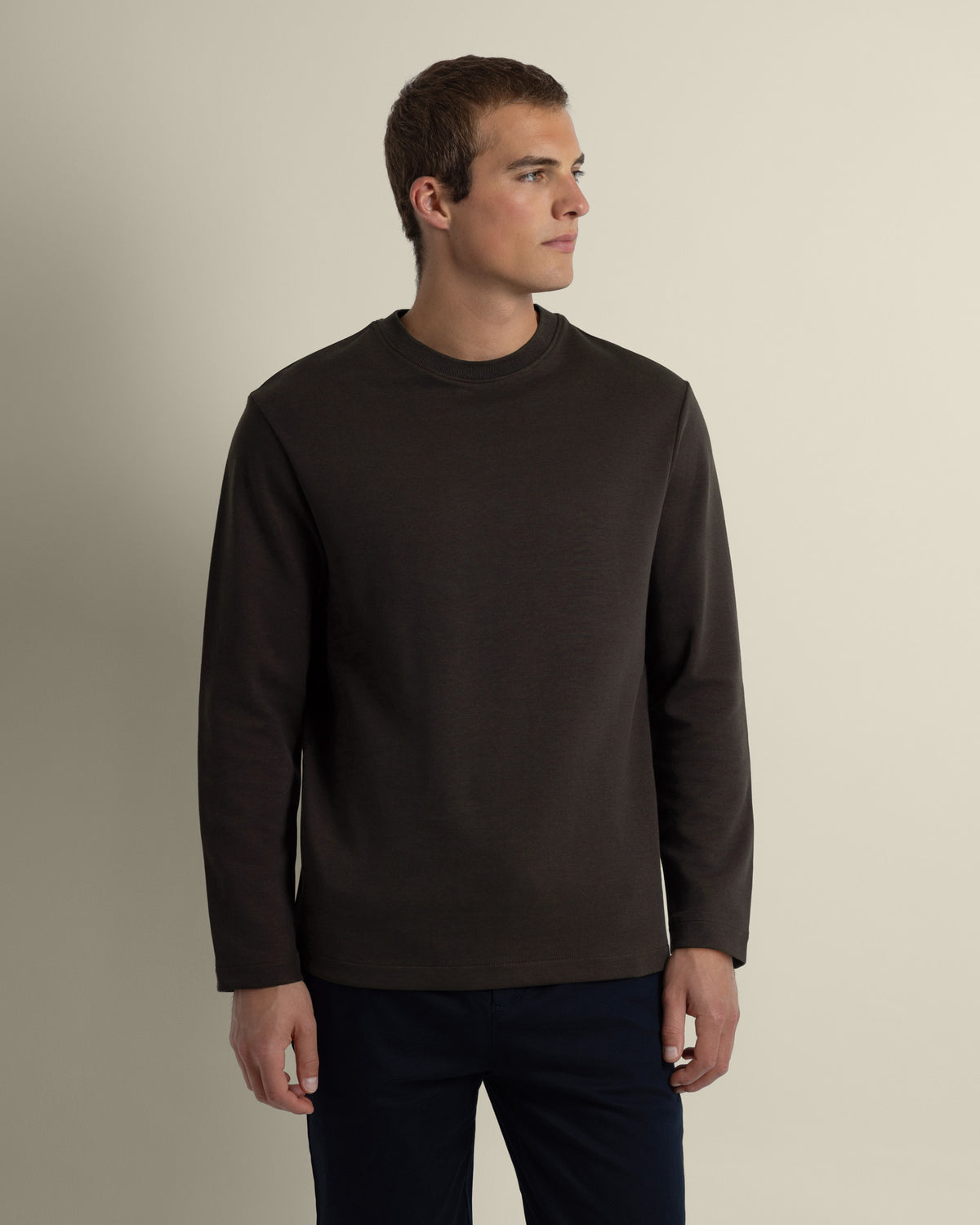 Halle – Soft Touch Interlock Long Sleeve T-Shirt