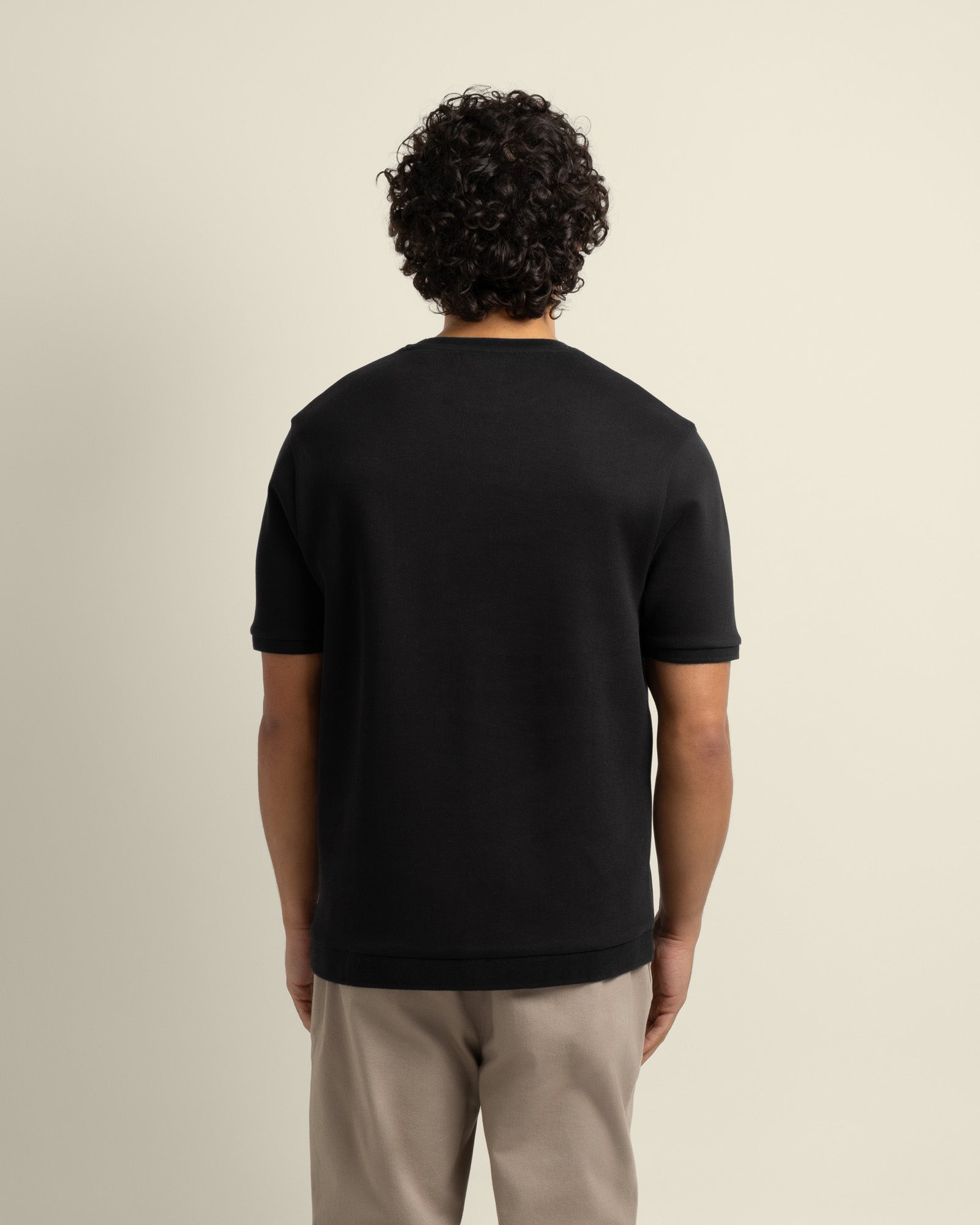 Gaia - Ribbed Knit Heavy T-Shirt
