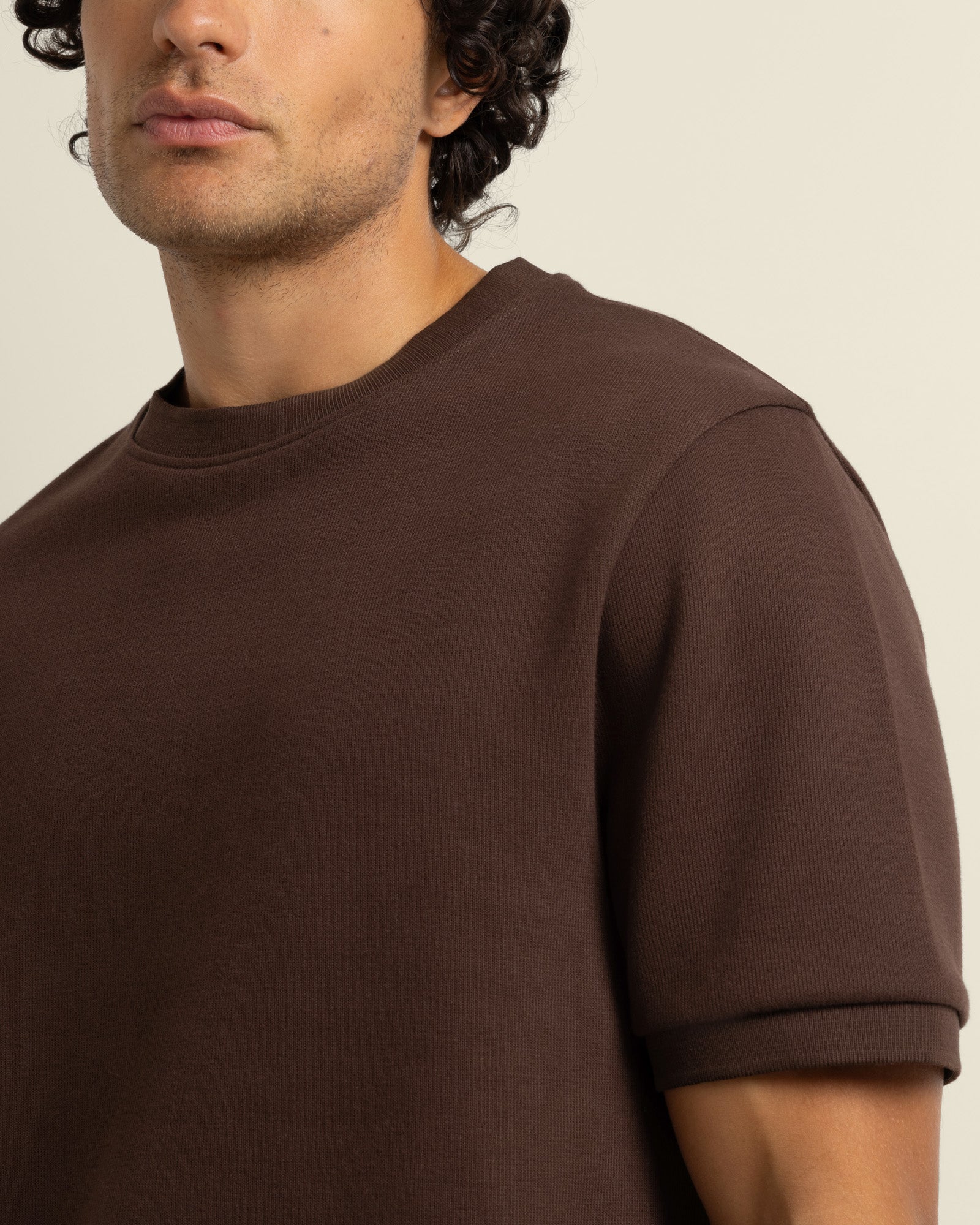 Gaia - Ribbed Knit Heavy T-Shirt