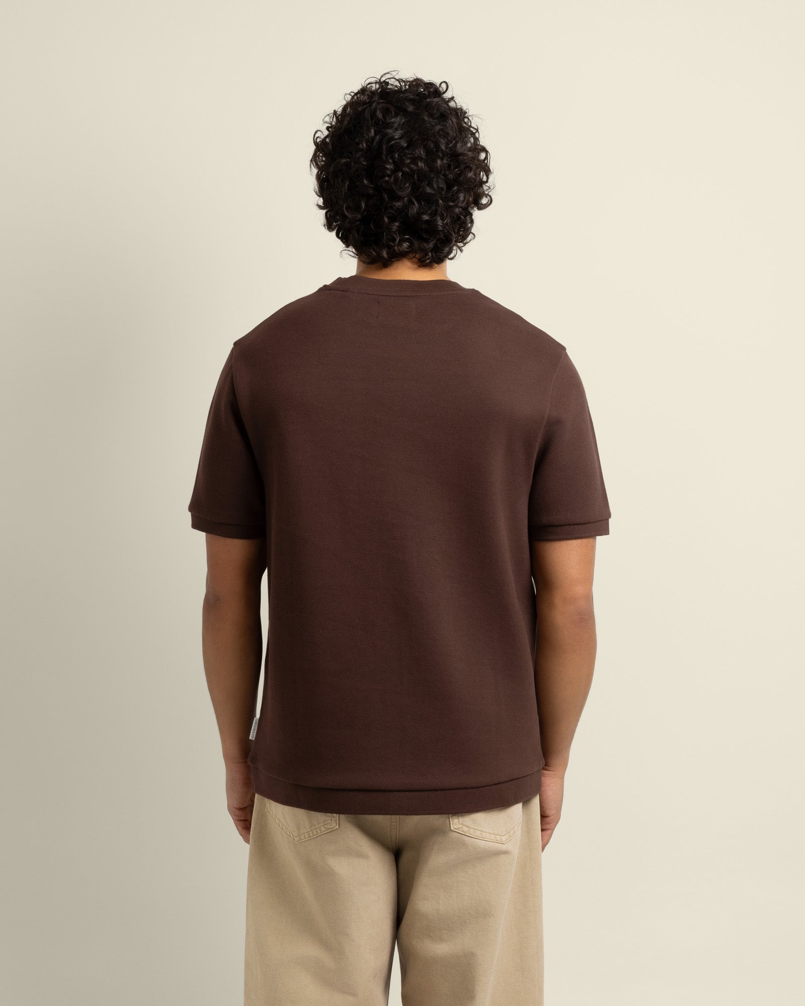 Gaia - Ribbed Knit Heavy T-Shirt
