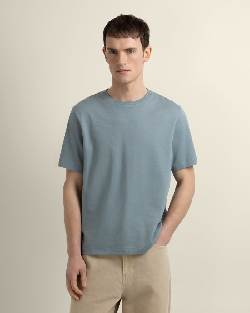 Jeppe - Textured Panelled T-Shirt