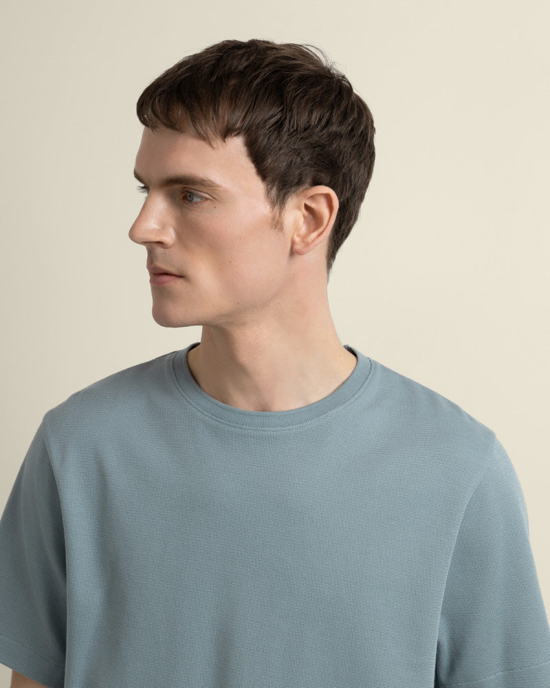 Jeppe - Textured Panelled T-Shirt