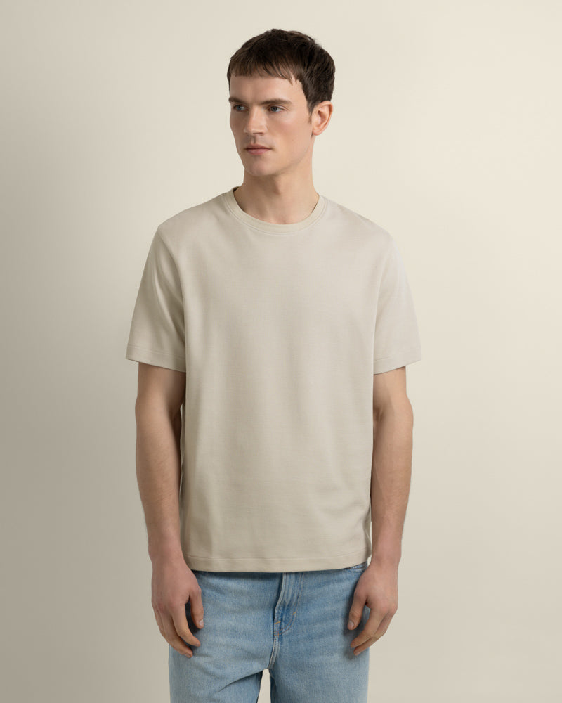 Jeppe - Textured Panelled T-Shirt