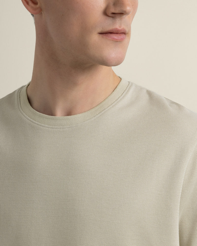 Jeppe - Textured Panelled T-Shirt