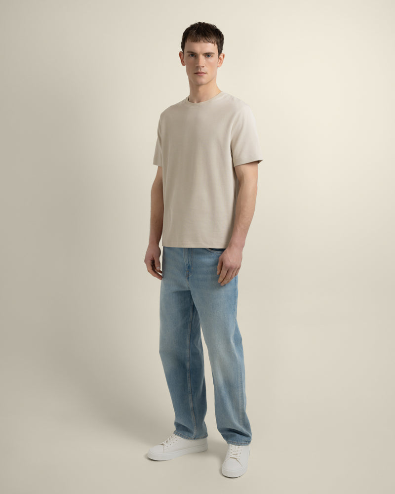 Jeppe - Textured Panelled T-Shirt