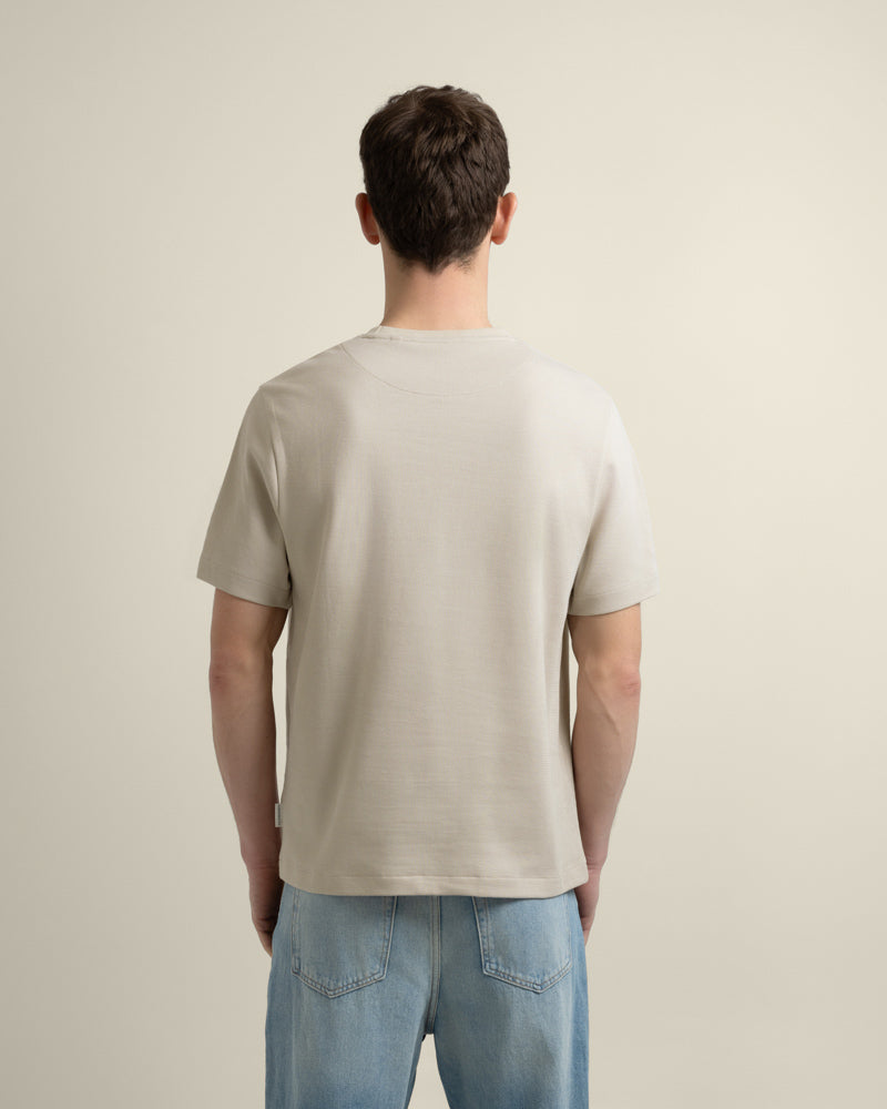 Jeppe - Textured Panelled T-Shirt