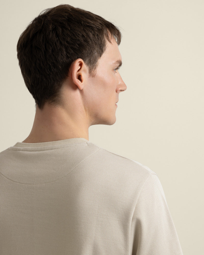 Jeppe - Textured Panelled T-Shirt