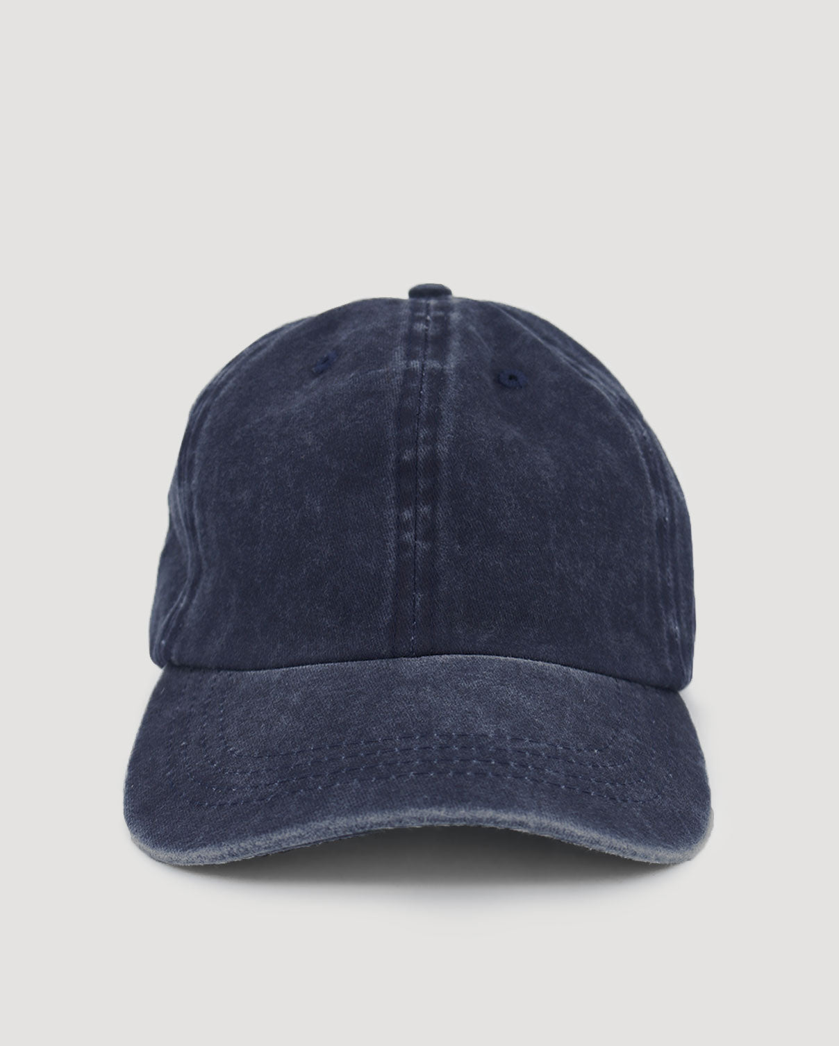 Navy Washed Cotton Twill Baseball Cap
