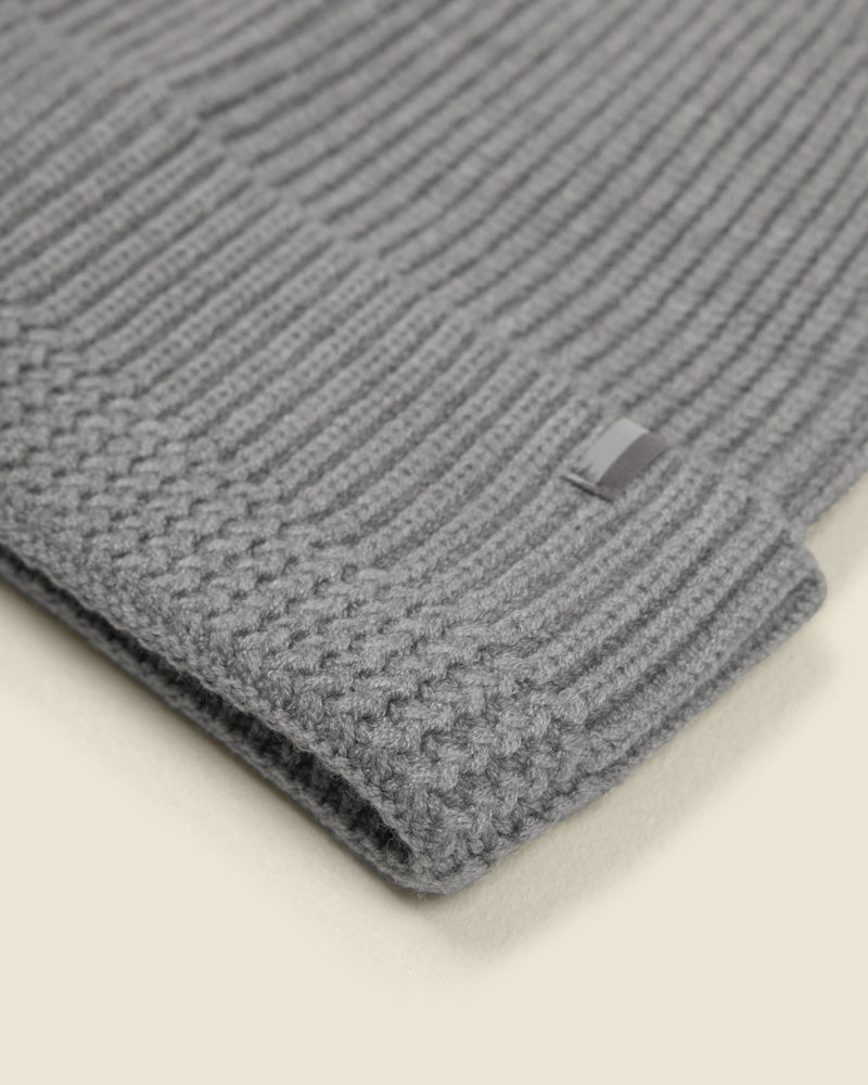 Larsson &amp; Co Men’s Kannus Grey Melange &amp; Green 2 Pack Knitted Beanie Hat