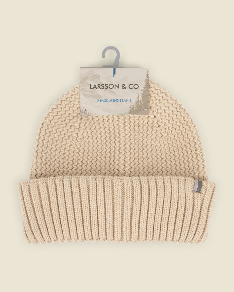 Stone &amp; Sage 2 Pack Knitted Beanie Hat