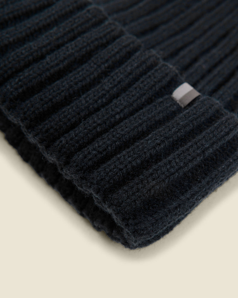 Larsson &amp; Co Men’s Kotka Stone Nep &amp; Navy 2 Pack Knitted Beanie Hat