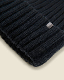 Larsson &amp; Co Men’s Kotka Stone Nep &amp; Navy 2 Pack Knitted Beanie Hat