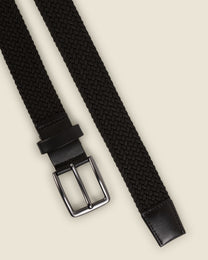 Nyslott - Black Woven Casual Stretch Belt
