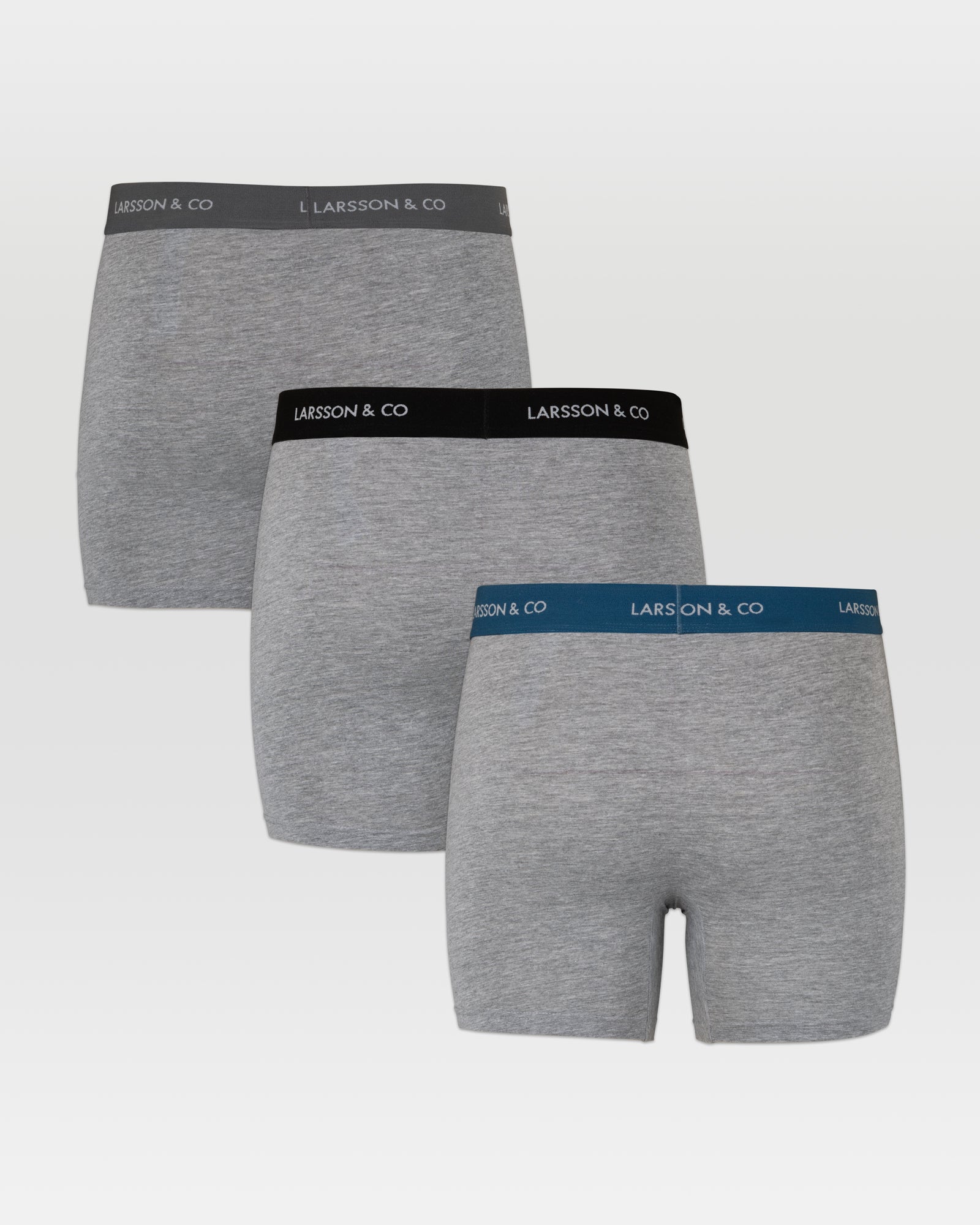3 Pack Boxers In Grey Melange
