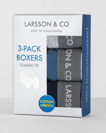 3 Pack Boxers With Grey Taping