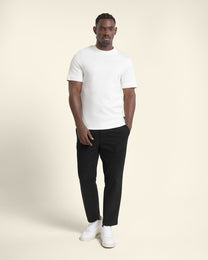 Drawstring Waist Regular Fit Chino Trouser