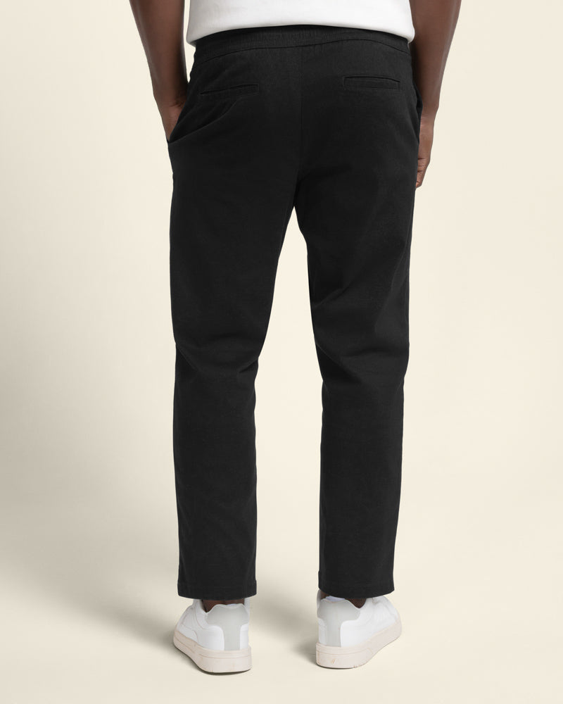 Drawstring Waist Regular Fit Chino Trouser