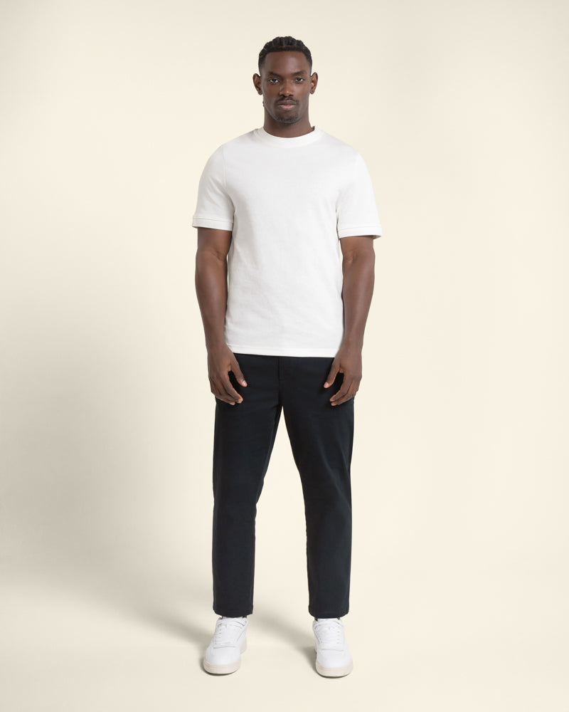Drawstring Waist Regular Fit Chino Trouser