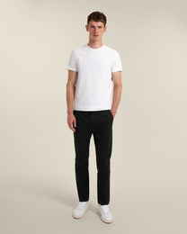 Drawstring Waist Slim Fit Chino Trouser