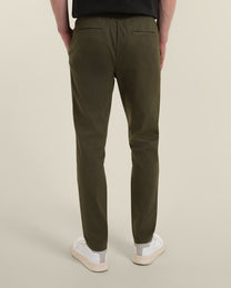 Drawstring Waist Slim Fit Chino Trouser
