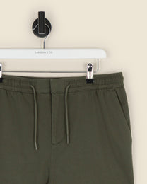 Drawstring Waist Slim Fit Chino Trouser