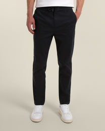 Drawstring Waist Slim Fit Chino Trouser