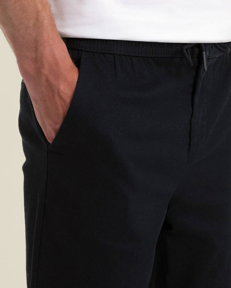 Drawstring Waist Slim Fit Chino Trouser