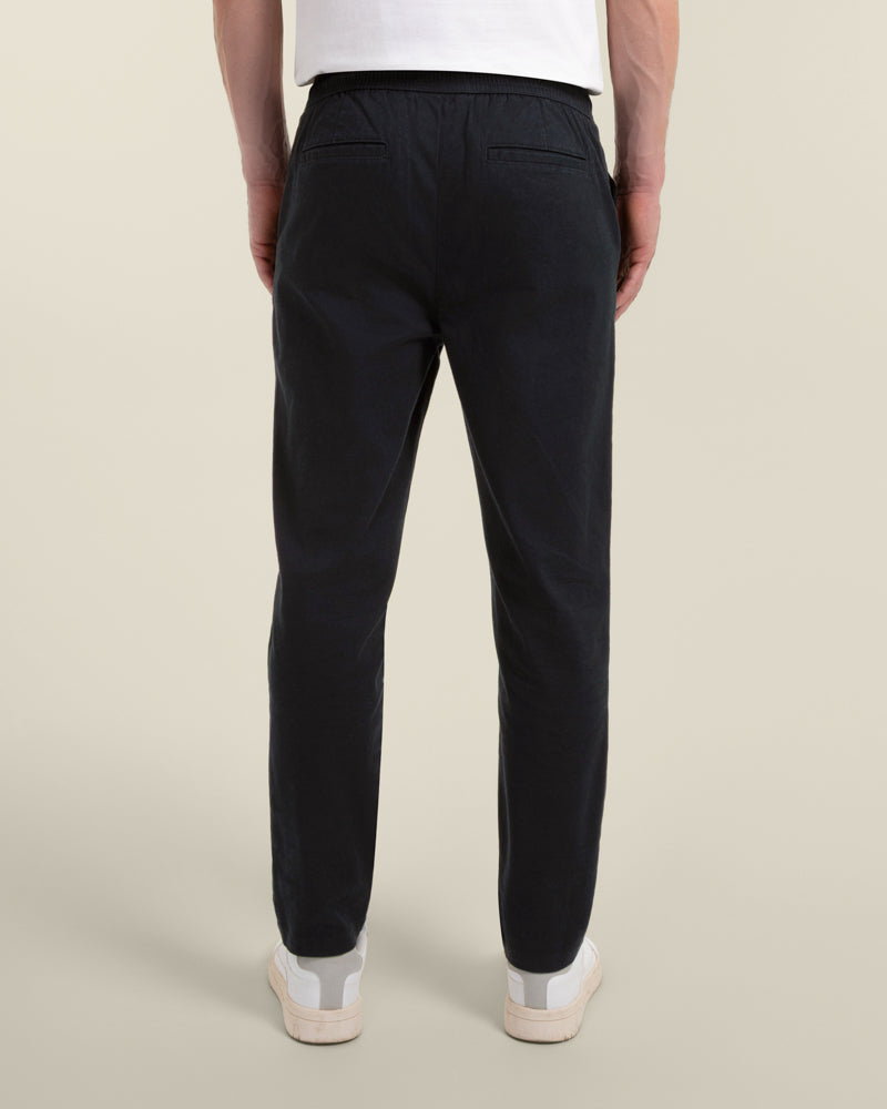 Drawstring Waist Slim Fit Chino Trouser