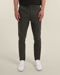 Drawstring Waist Slim Fit Chino Trouser