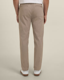 Drawstring Waist Slim Fit Chino Trouser