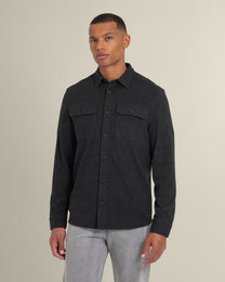 Larsson &amp; Co Men’s Ribe Charcoal Jersey Casual Overshirt