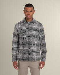 Dragor - Shadow Check Jersey Casual Overshirt