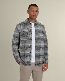 Dragor - Shadow Check Jersey Casual Overshirt