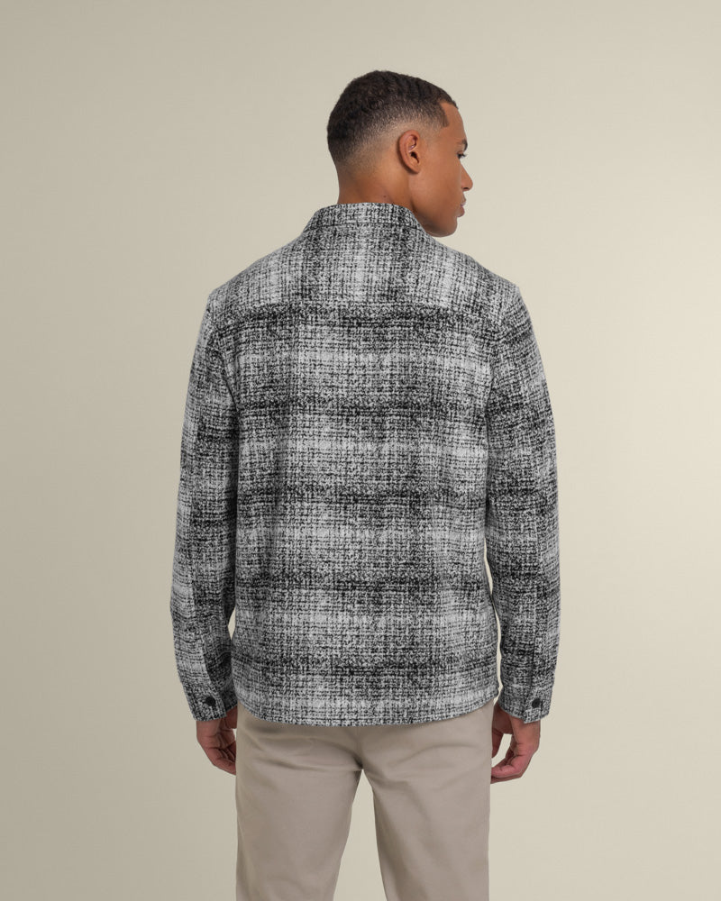 Dragor - Shadow Check Jersey Casual Overshirt