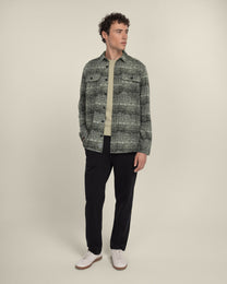 Dragor - Shadow Check Jersey Casual Overshirt